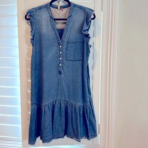Pilcrow light denim dress